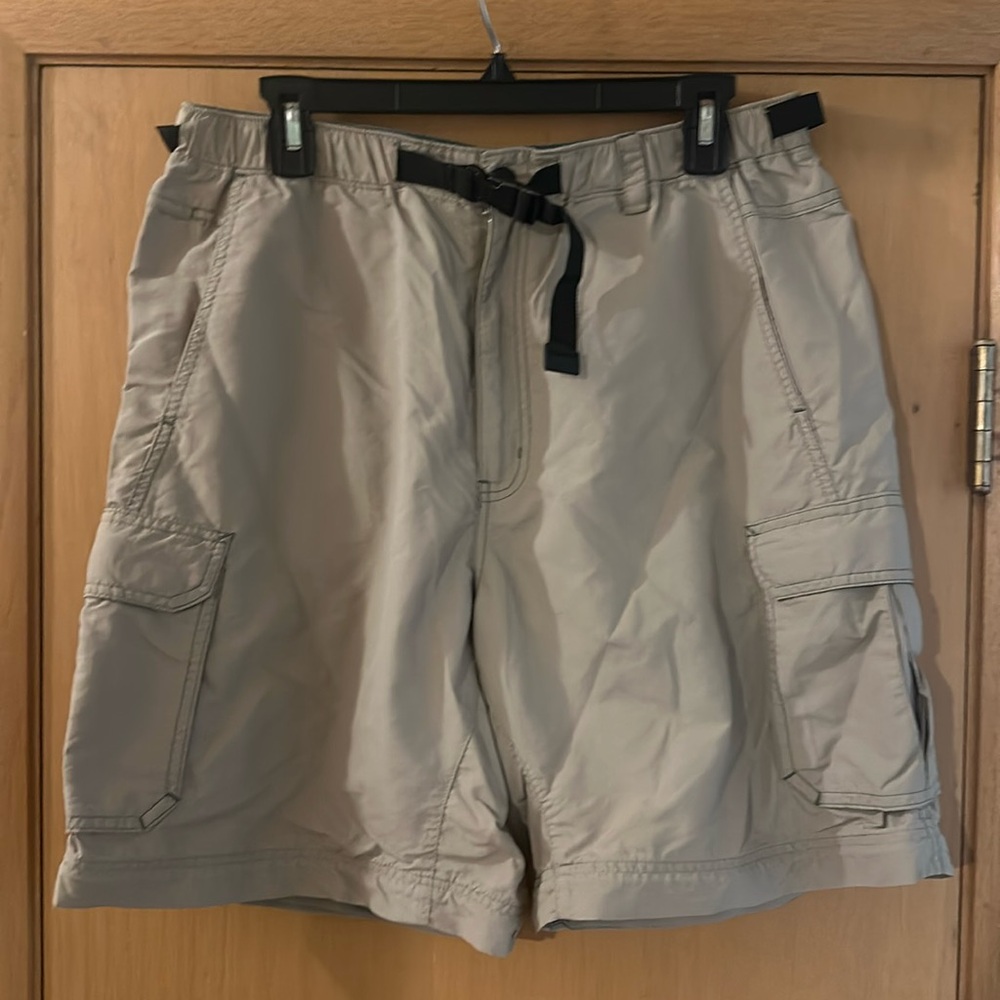 REI Men’s Nylon Convertible Hiking Outdoor Shorts UPF 50 Tan Size Large